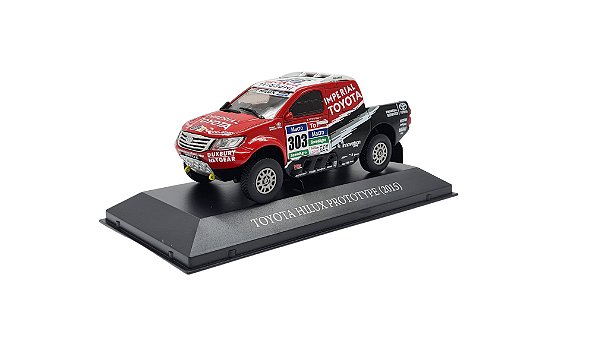Miniatura Toyota Hilux 2015 Rally Dakar Metal 1:43