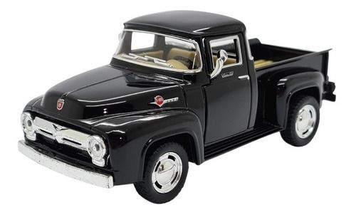 Miniatura Ford F100 Pickup Preto Metal 1:38