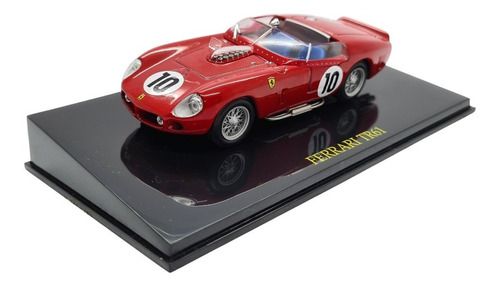 Miniatura Ferrari Tr61 Vermelho Coleção Metal 1:43