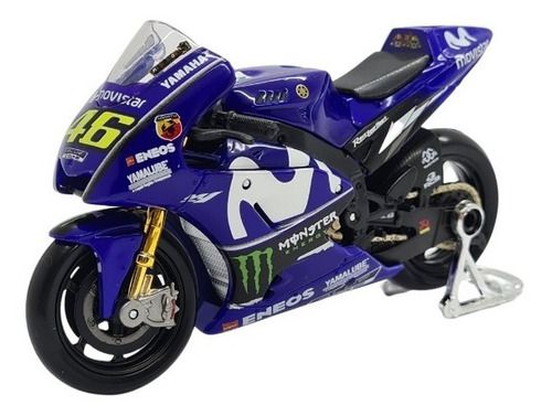 Miniatura Moto Yamaha #46 Valentino Rossi Metal 1:18