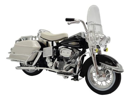 Miniatura Moto Harley Davidson Flh Electra Glide 1968 1:18