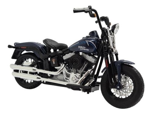 Miniatura Moto Harley Davidson Flstsb Cross Bones 2008 1:18