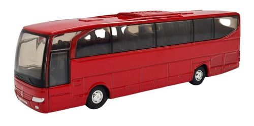 Miniatura Ônibus Mercedes Benz Travego Vermelho Welly 1:60
