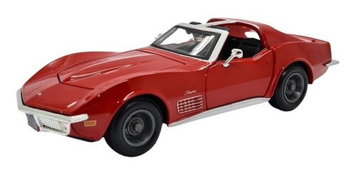 Miniatura Chevrolet Corvette 1970 Vermelho Maisto Metal 1:24