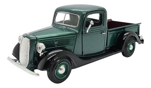 Miniatura Ford Pickup 1937 V8 Verde Metal 1:24