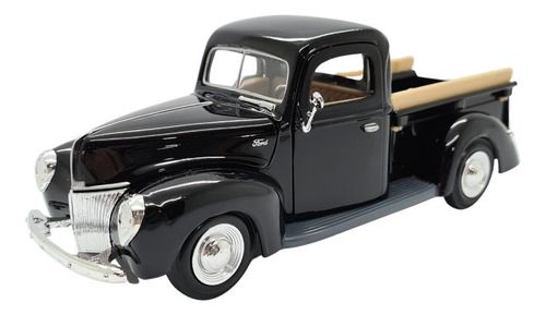 Miniatura Ford Pickup 1940 Preto Metal Motormax 1:24