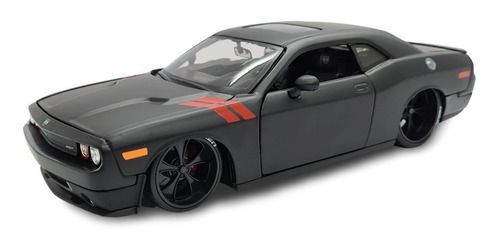 Miniatura Dodge Challenger Srt 2016 Preto Metal 1:24