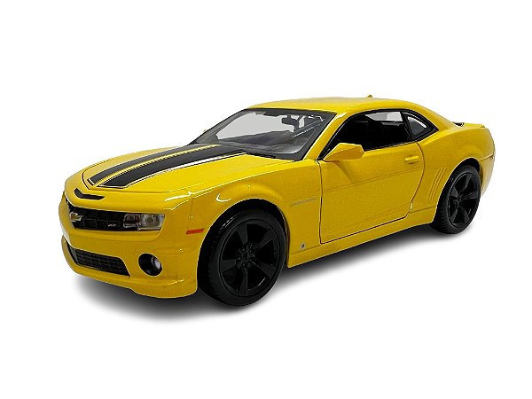Miniatura Chevrolet Camaro 2010 Amarelo Metal 1:24