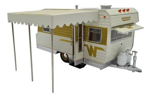 Miniatura Trailer Reboque Winnebago 1964 Greenlight 1:24