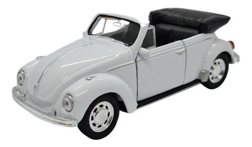 Miniatura Volkswagen Fusca 1967 Conversível Branco 1:32