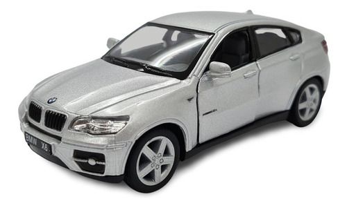 Miniatura Bmw X6 Prata Metal 1:38
