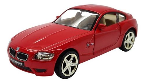 Miniatura Bmw Z4 Vermelho Metal Rmz Escala 1:32