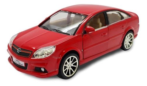 Miniatura Opel Vectra Vermelho Metal 1:32