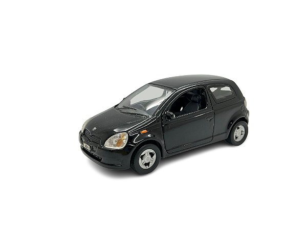 Miniatura Toyota Vitz Preto Metal Sunyside 1:25