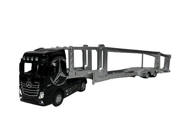 Miniatura Caminhão Mercedes Benz Actros Cegonha Luz/Som 1:50