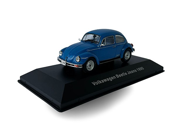 Miniatura Coleção Volkswagen Nº 64 Fusca 1995 Azul 1:43