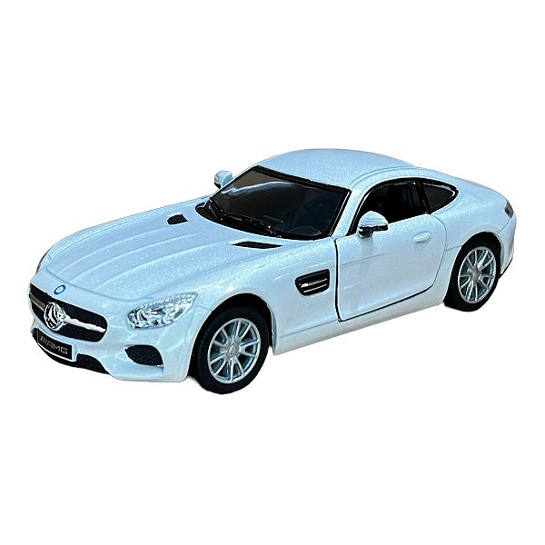 Miniatura Mercedes Benz Amg Gt Branco Metal 1:36