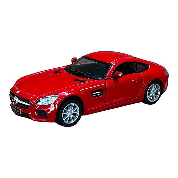 Miniatura Mercedes Benz Amg Gt Vermelho Metal 1:36
