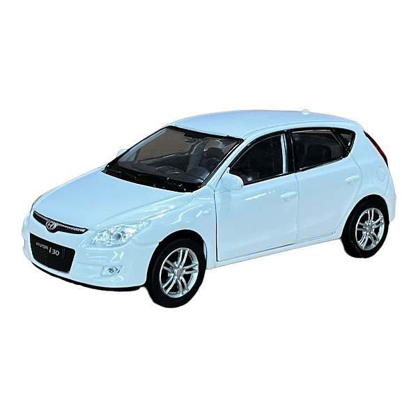 Miniatura Hyundai I30 Branco Metal 1:36