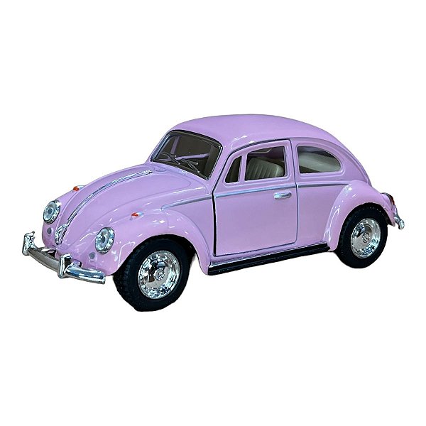 Miniatura Volkswagen Fusca 1967 Rosa Metal 1:32