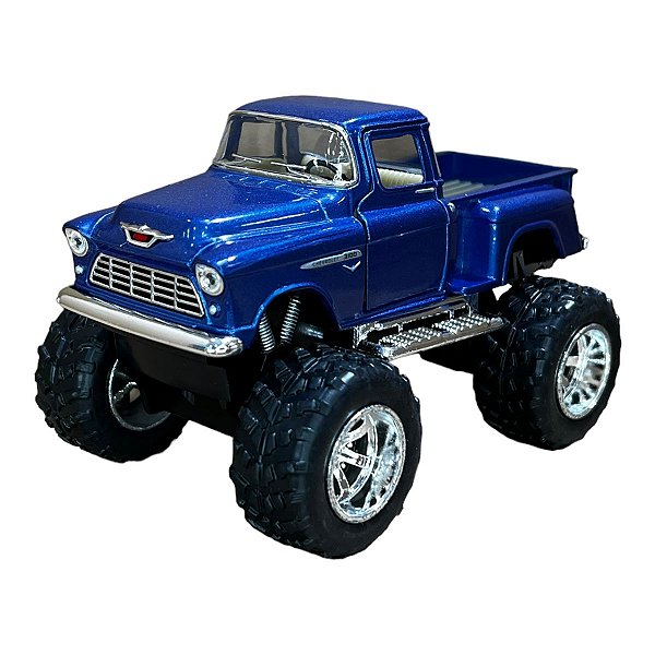 Miniatura Chevrolet Chevy Stepside Big Foot Azul 1:32