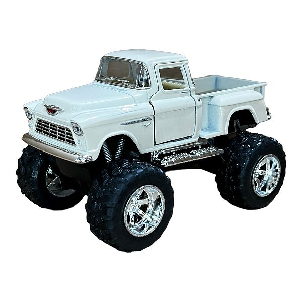 Miniatura Chevrolet Chevy Stepside Big Foot Creme 1:32
