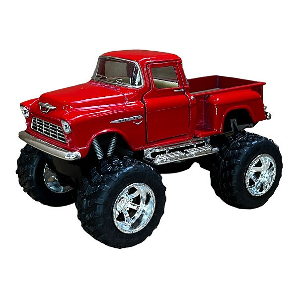 Miniatura Chevrolet Chevy Stepside Big Foot Vermelho 1:32
