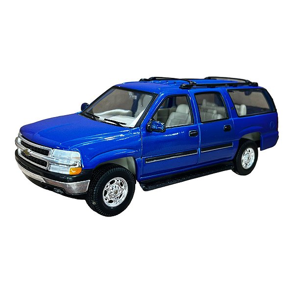 Miniatura Chevrolet Suburban LT 2000 Azul Metal 1:24