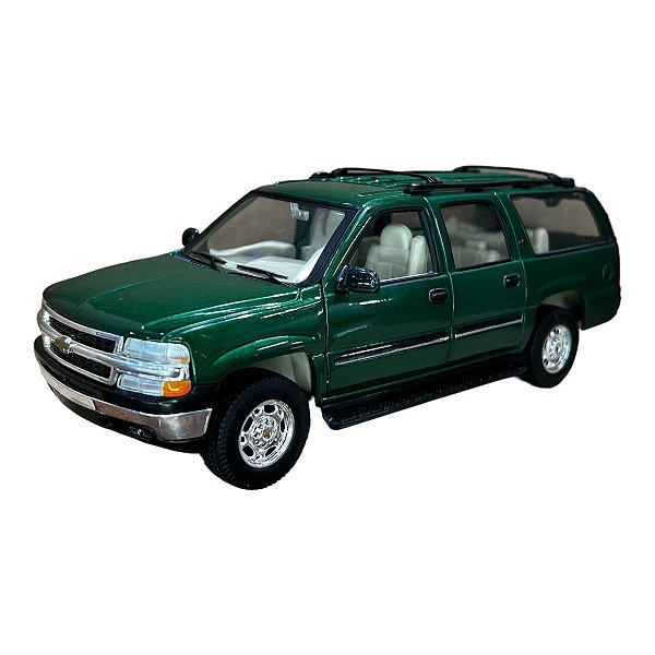 Miniatura Chevrolet Suburban LT 2000 Verde Metal 1:24