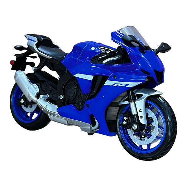 Miniatura Moto Yamaha R1 Azul Maisto 1:12