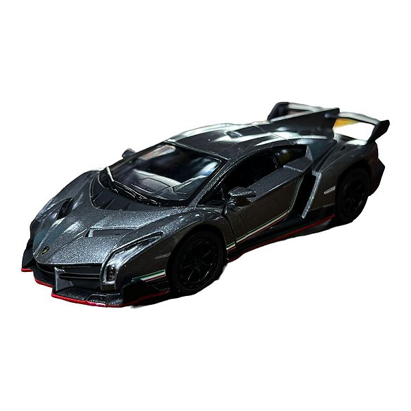Miniatura Lamborghini Veneno Cinza 1:36