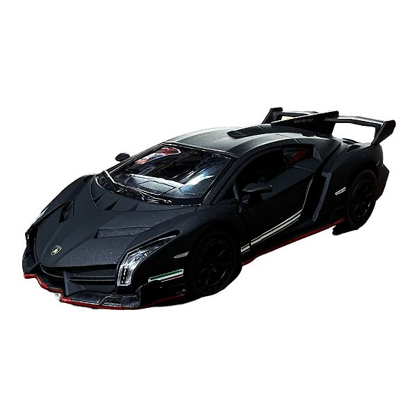 Miniatura Lamborghini Veneno Preto Fosco 1:36