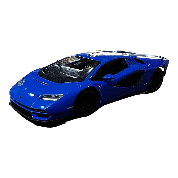 Miniatura Lamborghini Countach LPI 800-4 Azul 1:38