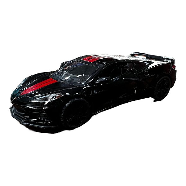 Miniatura Chevrolet Corvette C8 Livery Edition Preto 1:36