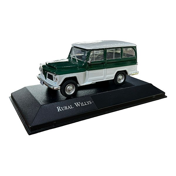 Miniatura Rural Willys Verde Customizado Metal 1:43