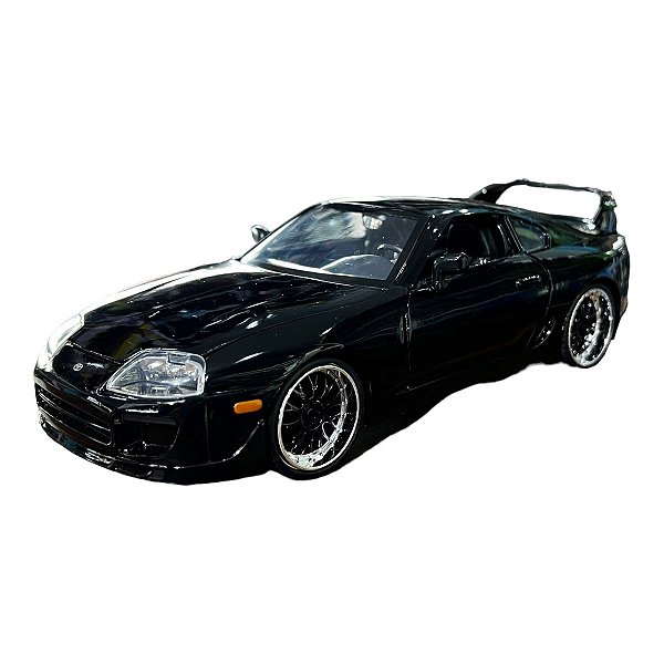 Miniatura Toyota Supra Preto Velozes e Furiosos Jada 1:24