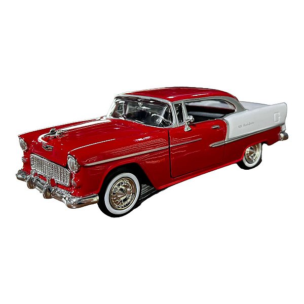 Miniatura Chevy Bel Air 1955 Motormax Metal 1:24