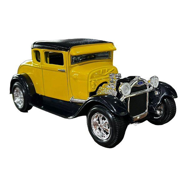 Miniatura Ford Model A 1929 Amarelo Maisto Metal 1:24
