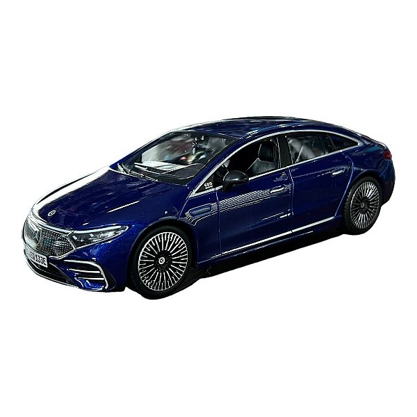 Miniatura Mercedes benz EQS Azul Maisto Metal 1:24