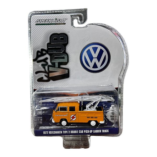 Miniatura VW Kombi Type 2 Double Cab Pickup Truck 1972 1:64