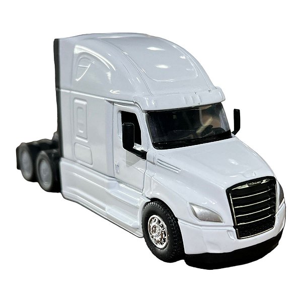 Miniatura Caminhão Freightliner Cascadia Branco 1:64