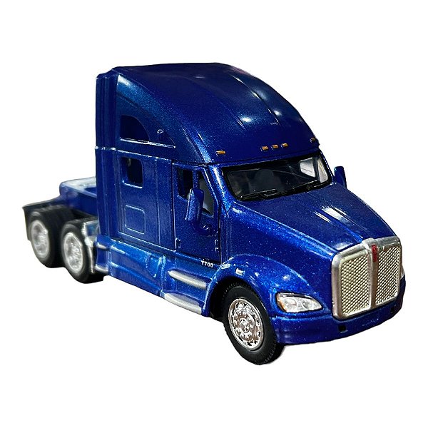 Miniatura Caminhão Kenworth T700 Azul 1:64
