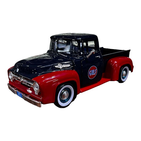 Miniatura Ford F100 Pickup 1955/56 Gulf Metal 1:24
