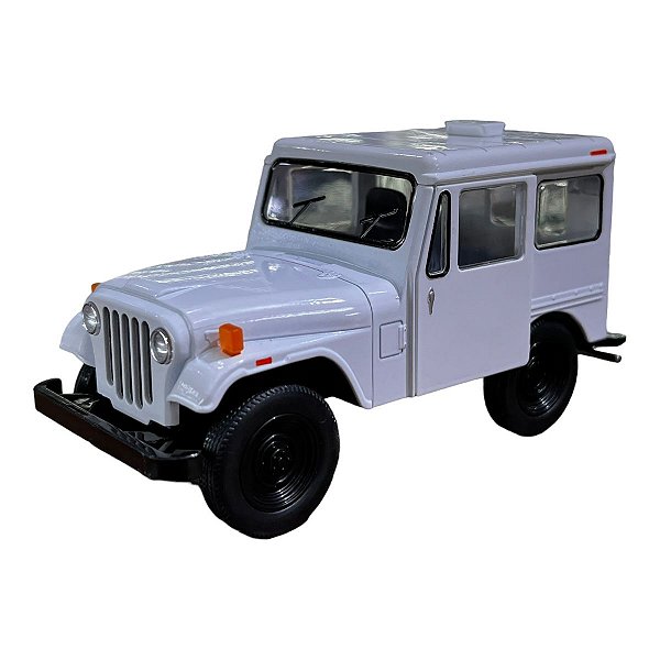 Miniatura Jeep DJ5B 1971 Branco Metal 1:26