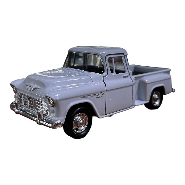 Miniatura Chevrolet Chevy Stepside 1955 Branco 1:38