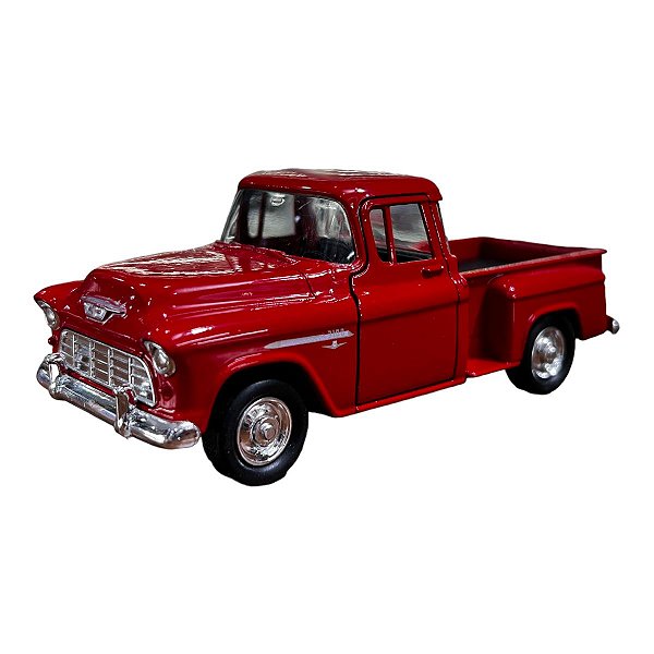 Miniatura Chevrolet Chevy Stepside 1955 Vermelho 1:38