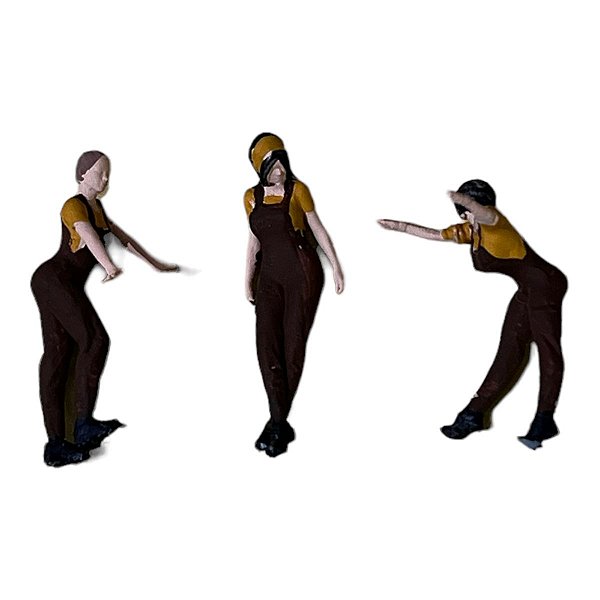 Miniatura Boneco 3 Mulheres Pack6 1:64