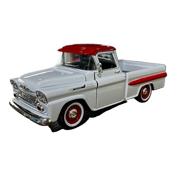 Miniatura Chevrolet Apache 1958 Branco 1:24