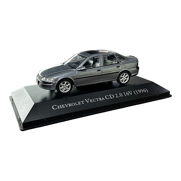 Miniatura Chevrolet Vectra CD 1996 Cinza Metal 1:43