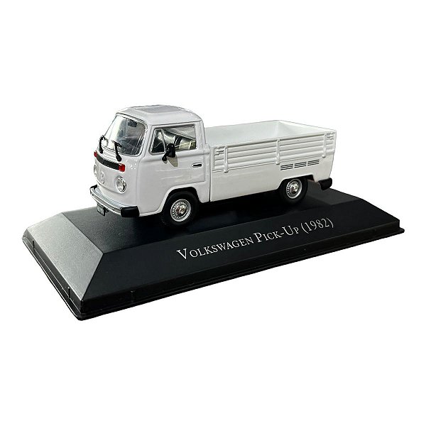 Miniatura Volkswagen Kombi Picape Branco Metal 1:43
